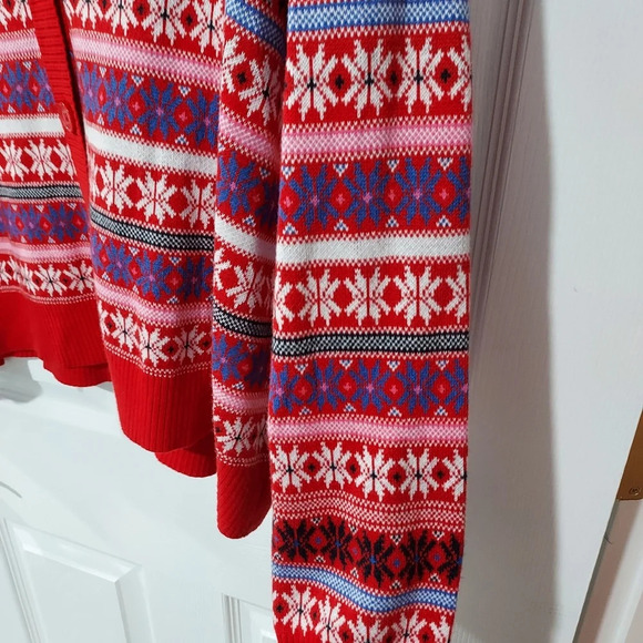 NWOT Lane Bryant Classic Button-Front Fair Isle Cardigan in Size 18/20 - Picture 7 of 12